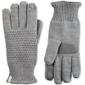Isotoner Gray Knit Touchscreen Gloves